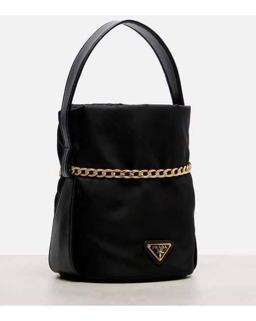 Prada Black Petit Sac Re-Nylon Bucket Bag