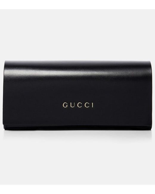 Gucci Blue Half Horsebit Shield Sunglasses