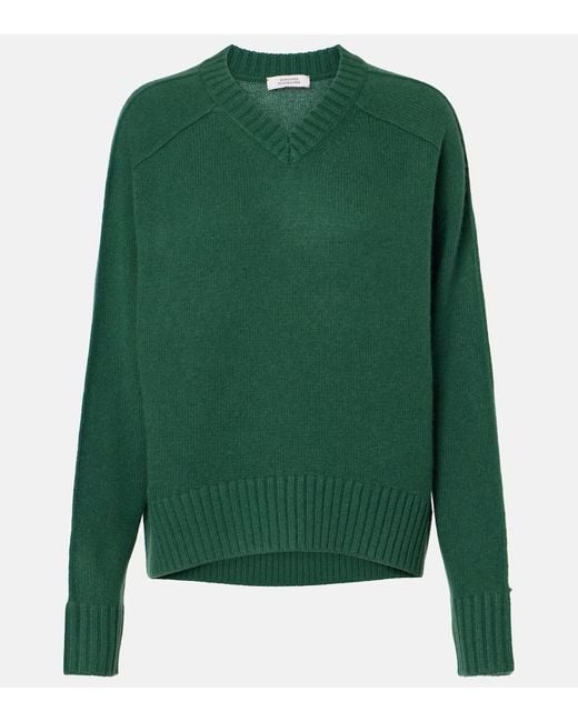 Dorothee Schumacher Green Modern Statements Wool And Cashmere Sweater