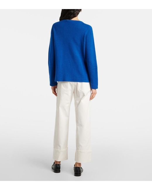 Max Mara Blue Georg Wool And Cashmere Sweater