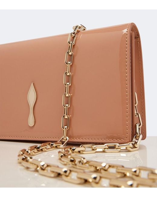 Christian Louboutin Brown Bettina Patent Leather Clutch