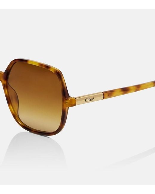 Chloé Brown Judy Square Sunglasses
