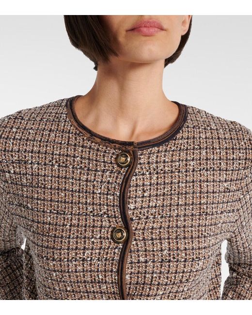 Veronica Beard Brown Brisa Tweed Jacket