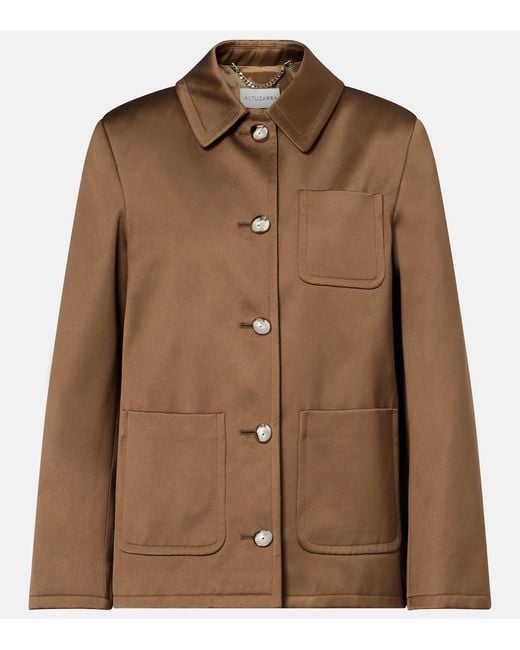Altuzarra Brown Bart Single-Breasted Jacket