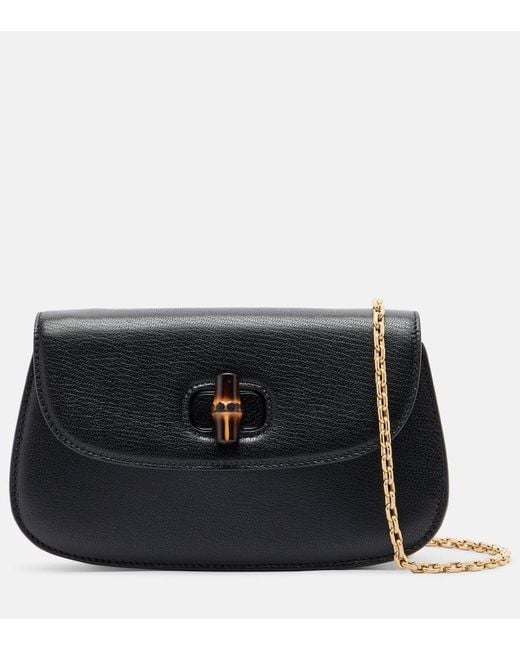 Gucci Black Bamboo 1947 Mini Shoulder Bag
