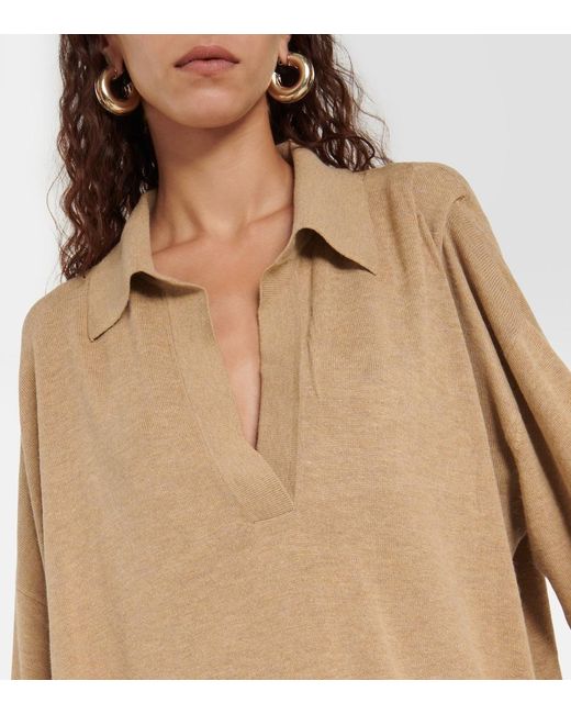 Isabel Marant Natural Giliane Wool-Blend Jersey Sweater