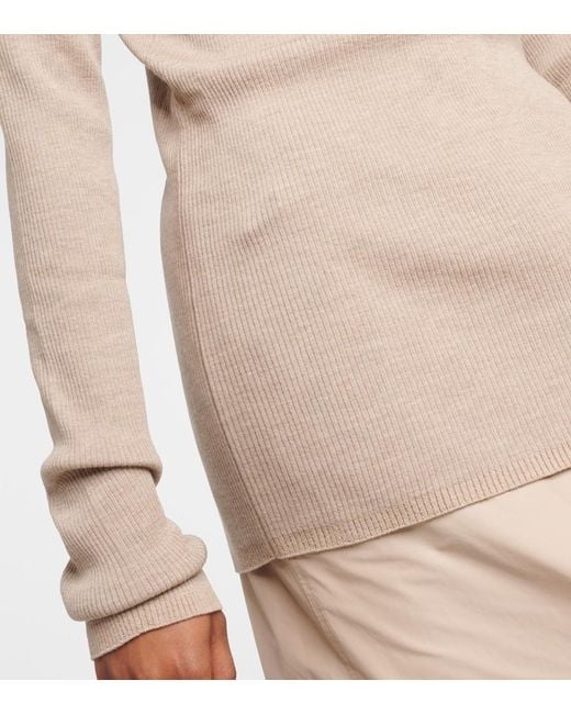 Brunello Cucinelli Natural Wool And Cashmere Sweater