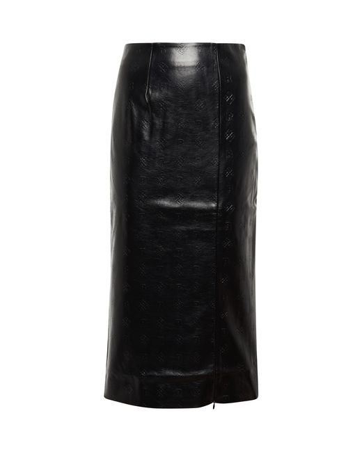 ROTATE BIRGER CHRISTENSEN Leeds Faux Leather Pencil Skirt in Black | Lyst