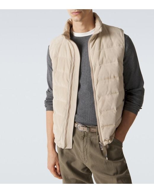 Pullover di Brunello Cucinelli in Gray da Uomo