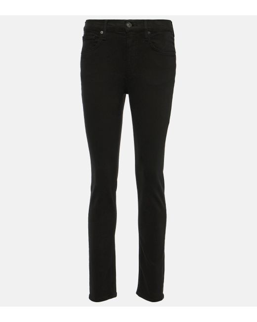 Citizens of Humanity Black Sloane High-rise Skinny Jeans