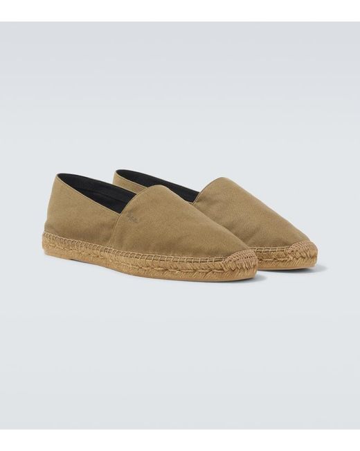 Saint Laurent Espadrilles Cassandre Aus Gabardine in Green für Herren