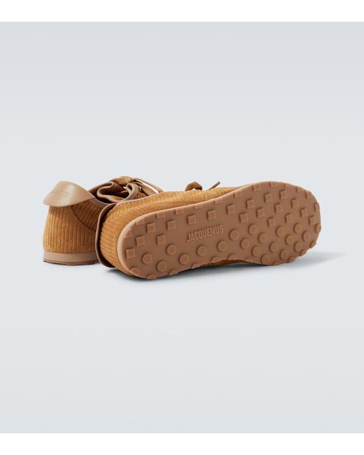 Jacquemus Brown Suede Sneakers for men