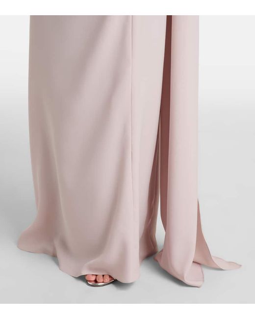 Robe Longue En Soie Marmar Halim en coloris Natural