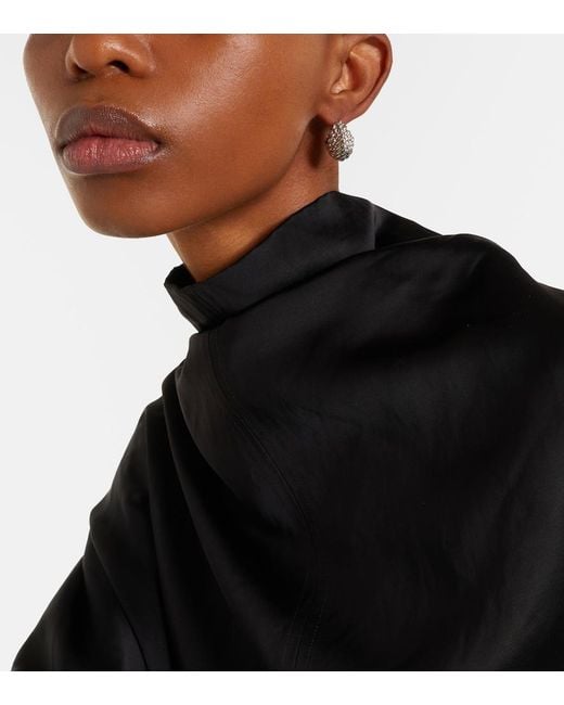 Totême  White Rope Hoop Earrings