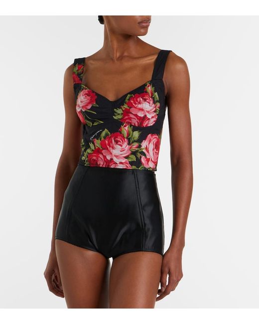 Dolce & Gabbana Black Satin Micro Shorts