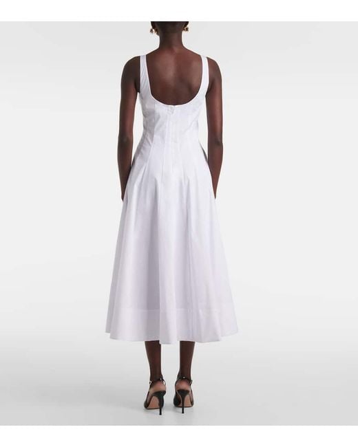 Abito Midi Wells di Staud in White