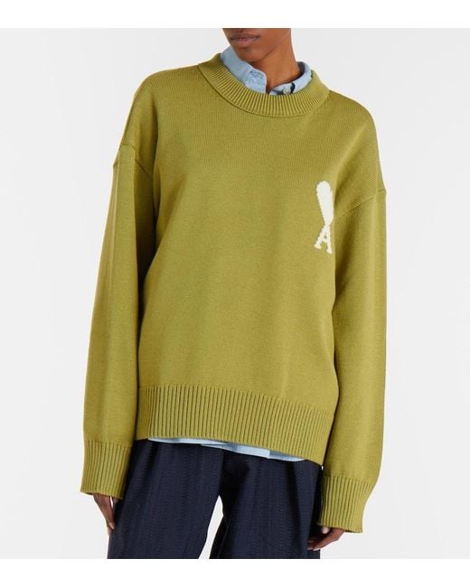 Pullover Ami De Cour di AMI in Green