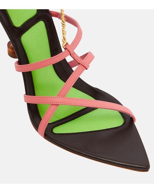 Jacquemus Green Les Sandales Pralu Hautes Pumps