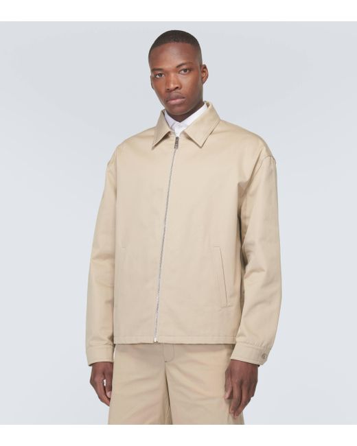 Prada Natural Cotton Blouson Jacket for men