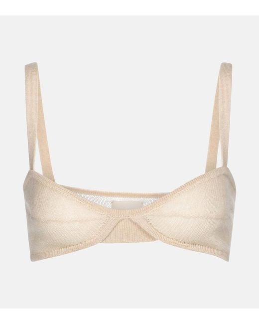 Khaite Natural Exclusive To Mytheresa – Eda Cashmere Bralette