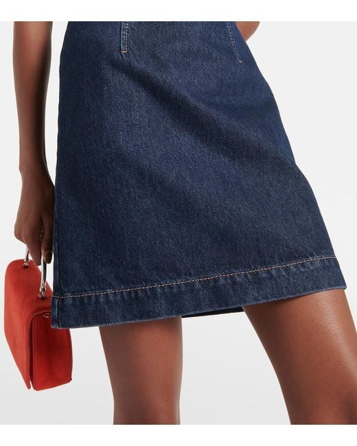 Sportmax Blue Douglas Denim Polo Dress