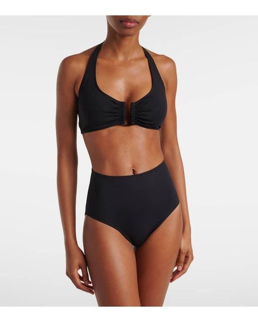 Braga De Bikini Remember De Tiro Alto Eres de color Black