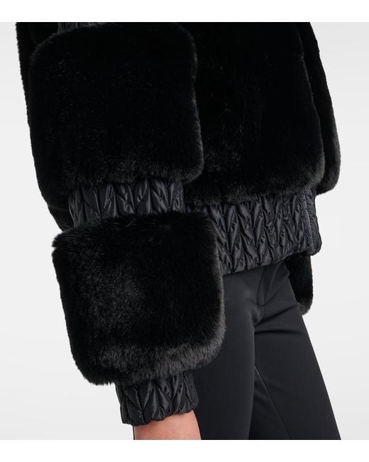 Goldbergh Black Furry Ski Jacket