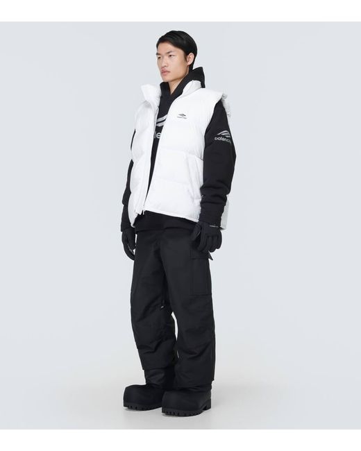 Chaleco de esqui de plumas 3B Sports Icon Balenciaga de hombre de color White