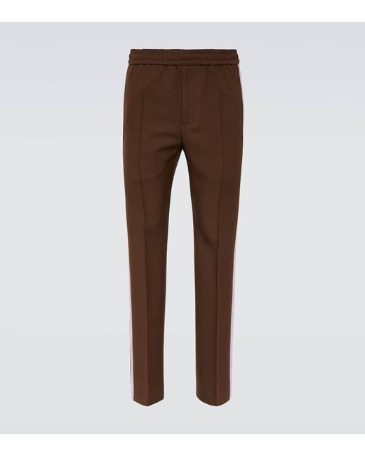 Pantalones rectos de dril Gucci de hombre de color Brown