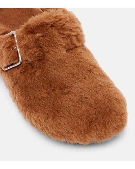 Mules Boston En Shearling Birkenstock en coloris Brown