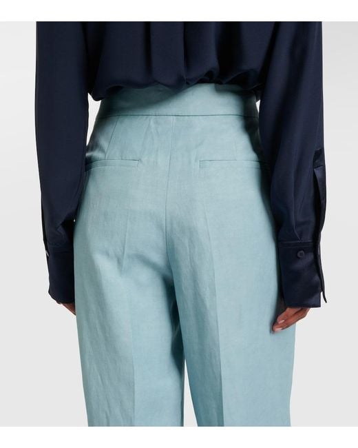 Pantalon Ample Aix En Chambray Joseph en coloris Blue