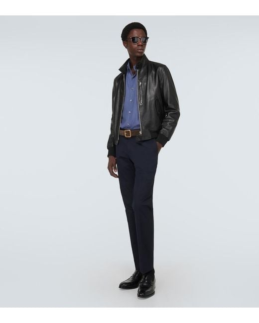 Tom Ford Blue Leisure Shirt for men