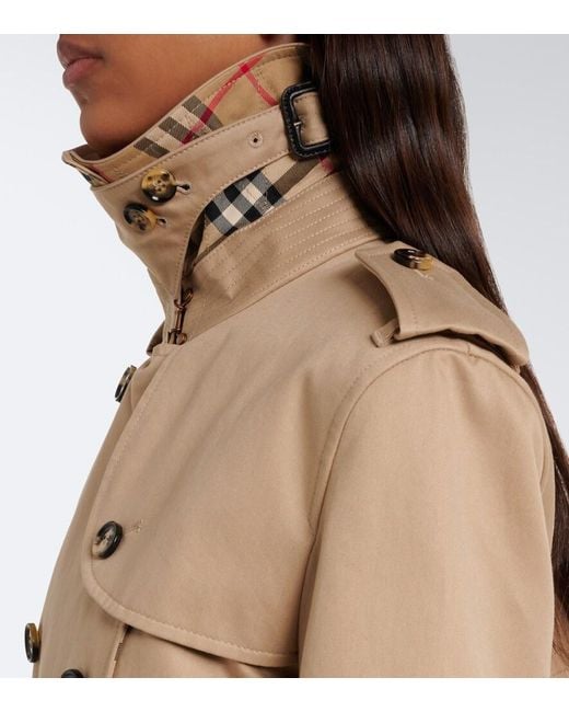 Burberry Natural Cotton Gabardine Trench Coat