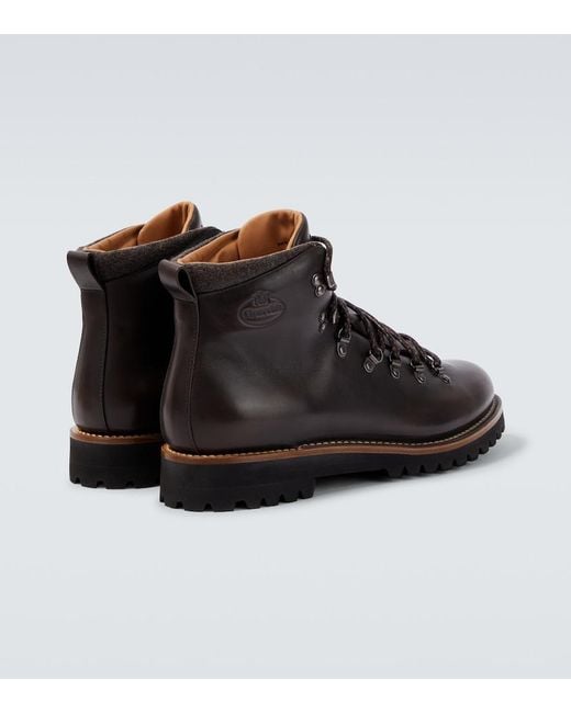 Church's Black Poulton Leather Lace-Up Boots for men