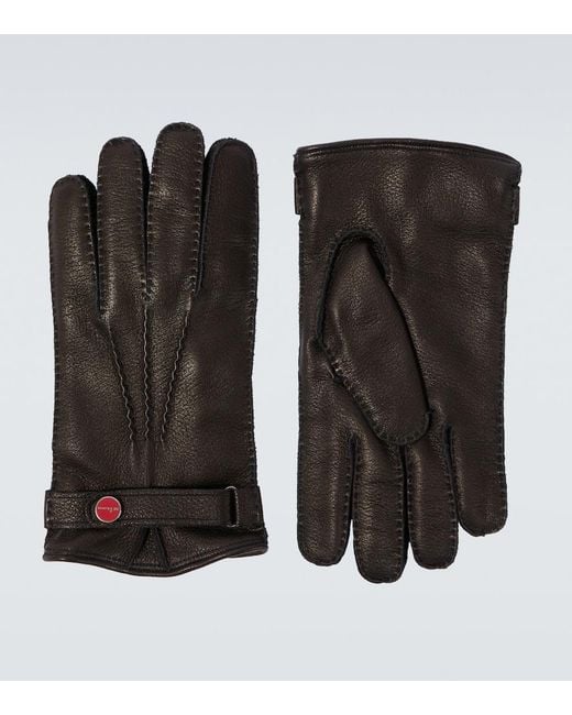 Guanti di Kiton in Black da Uomo