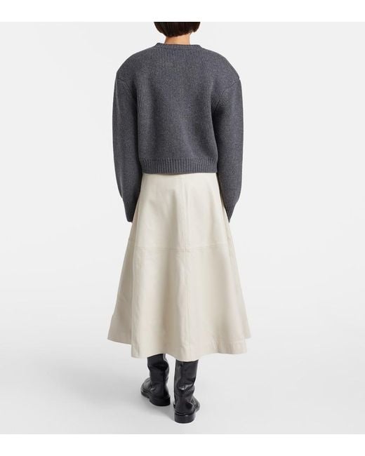 Rohe Gray Statement Wool Cardigan