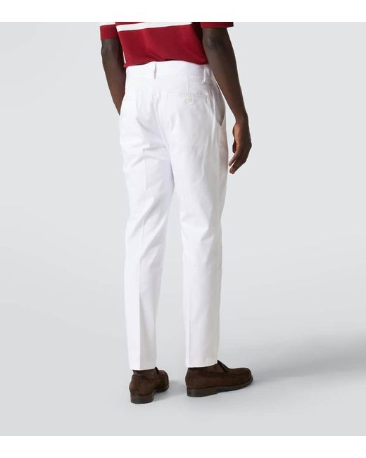 Pantaloni Regular di Dolce & Gabbana in White da Uomo