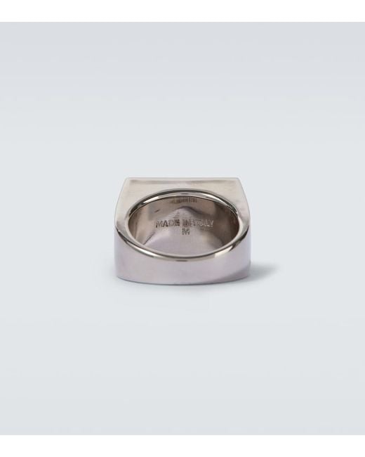 Dries Van Noten Black Embellished Ring for men