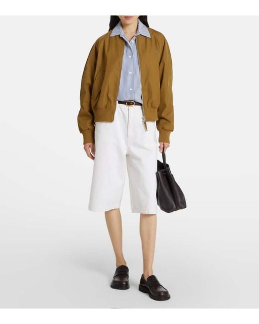 FRAME White The Boy Denim Bermuda Shorts