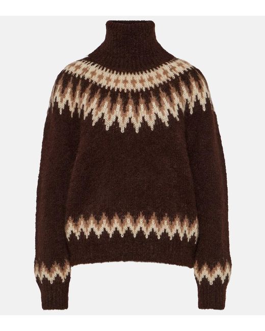Dolcevita in misto lana di Polo Ralph Lauren in Brown