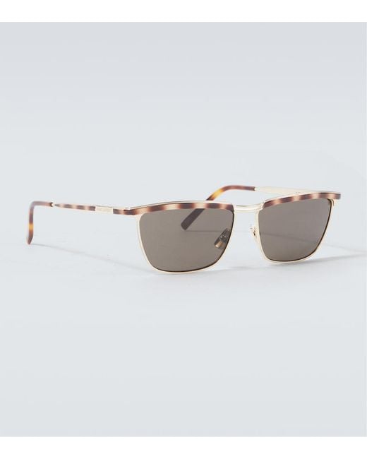 Saint Laurent Gray Sl 795 Joe Rectangular Sunglasses for men