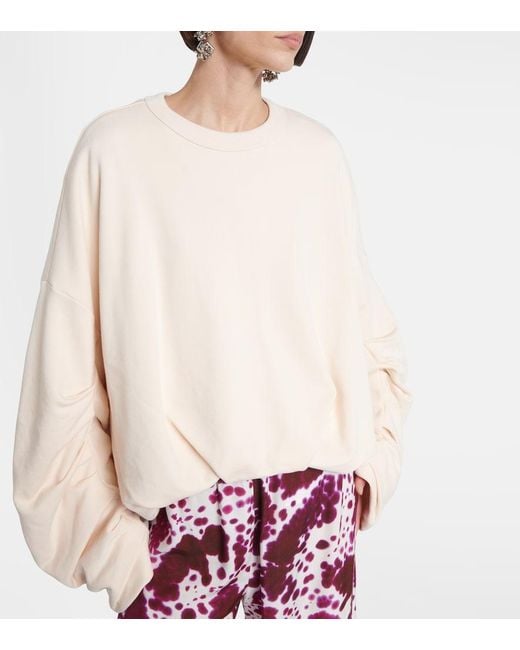 Dries Van Noten Natural Cotton Sweatshirt