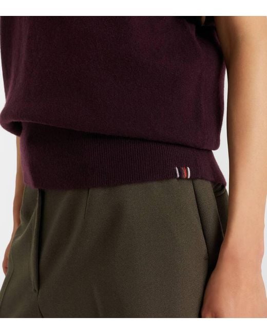 Extreme Cashmere Red N°243 Spencer Cashmere-Blend Sweater Vest