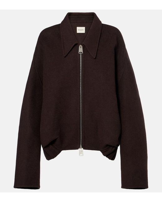 Khaite Black Jacke Odin Aus Wolle
