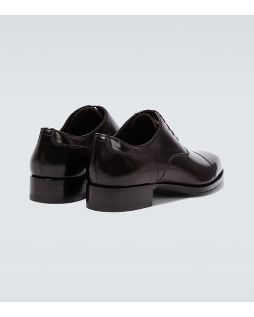 Zapatos oxford Elkan de piel Tom Ford de hombre de color Black