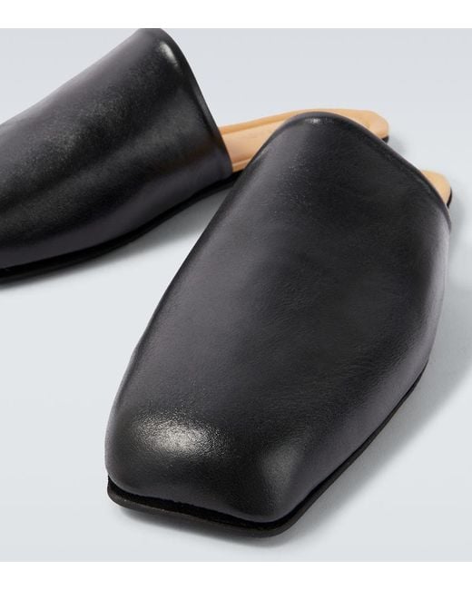 Our Legacy Black Cigarr Leather Mules for men