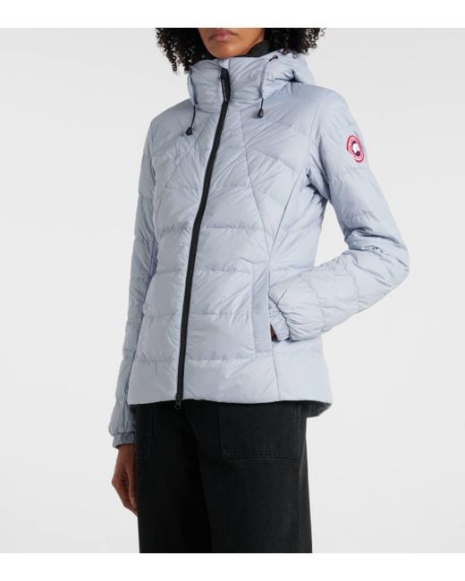 Canada Goose Blue Abbott Logo Down Jacket