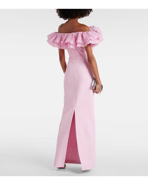 Vestido de fiesta Jenna de crepe Rebecca Vallance de color Pink