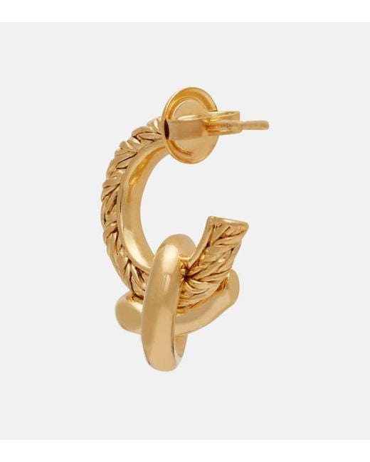 Bottega Veneta Metallic Ohrringe Knot, 18Kt Vergoldet