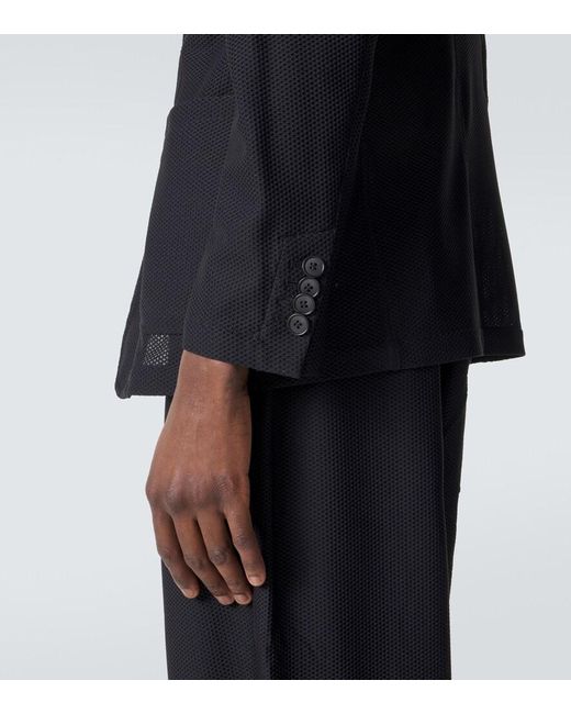 Giorgio Armani Blue Icon Single-Breasted Blazer for men